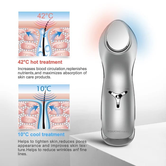 TOUCHBeauty Hot & Cool Skin Device - Advanced Facial & Eye Rejuvenation