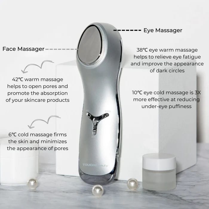 TOUCHBeauty Hot & Cool Skin Device - Advanced Facial & Eye Rejuvenation