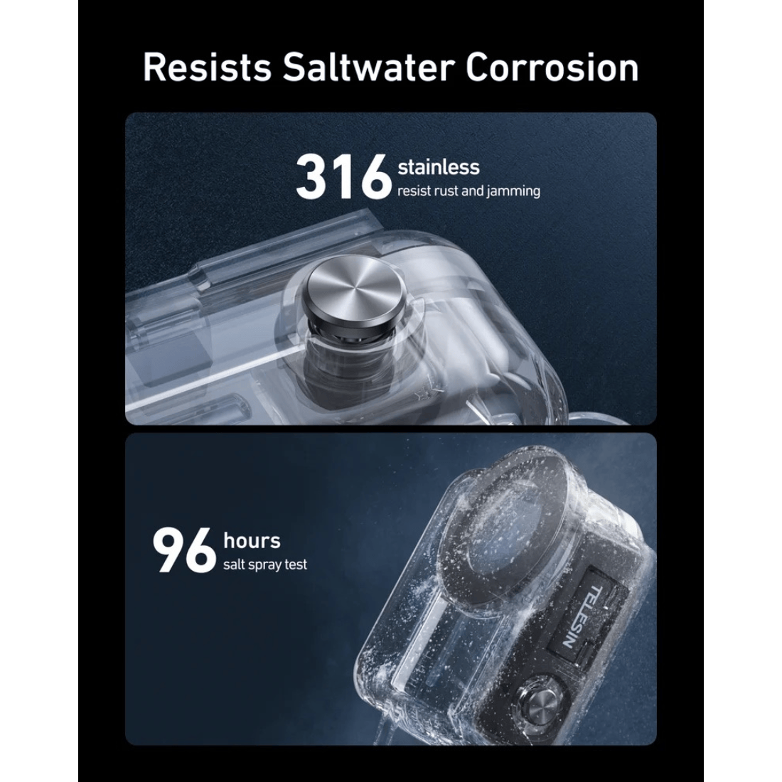 Telesin 60m Waterproof Dive Case for DJI Osmo Nano