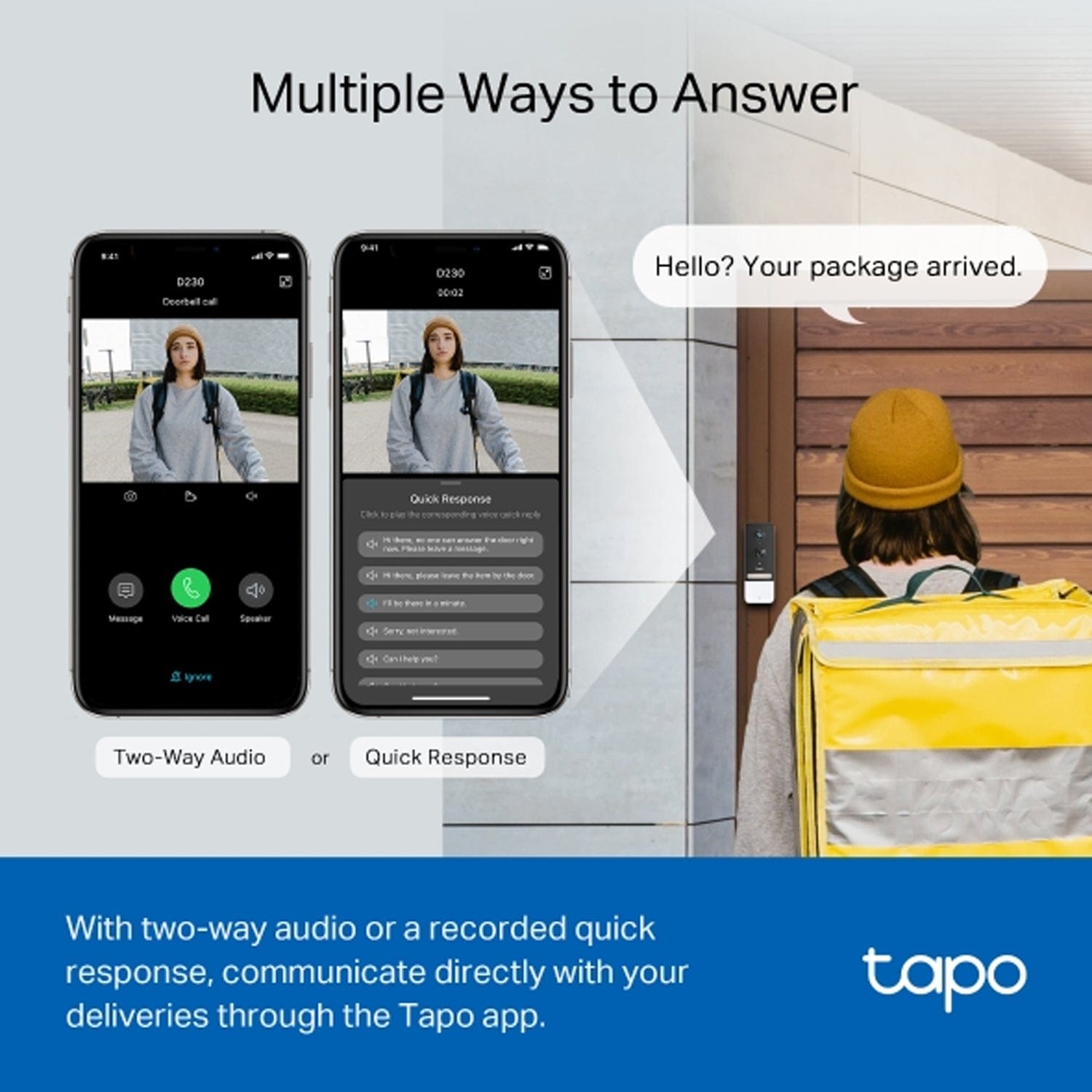 TP-Link Tapo D230S1 Smart Battery Video Doorbell