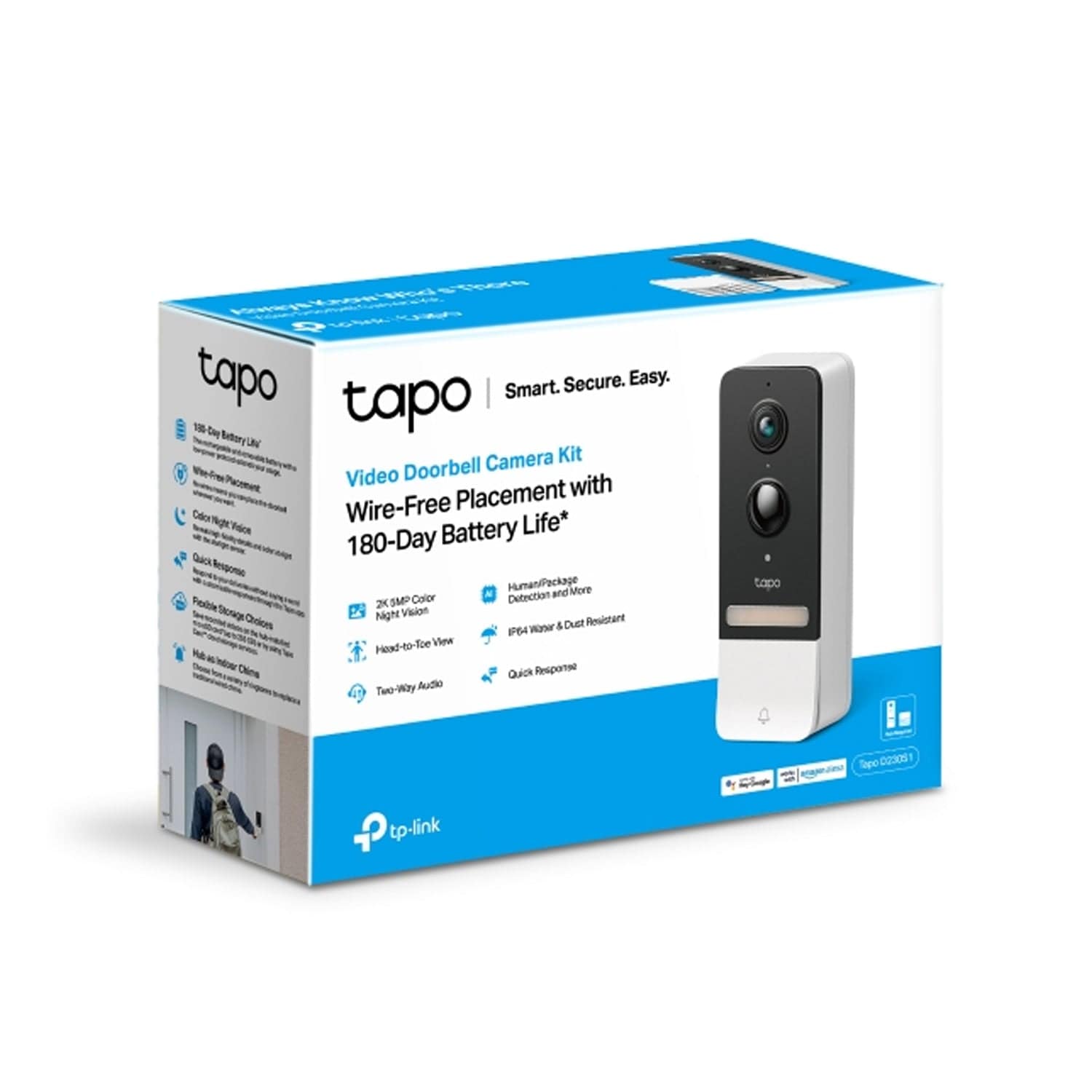 TP-Link Tapo D230S1 Smart Battery Video Doorbell