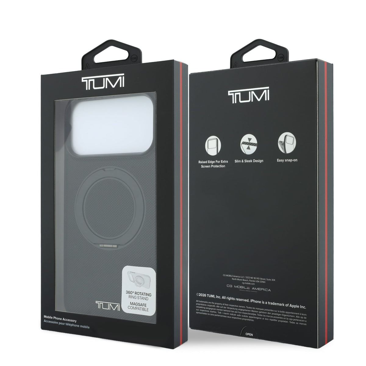 Tumi Ballistic PVC Case With Ring For iPhone 18 Pro Max