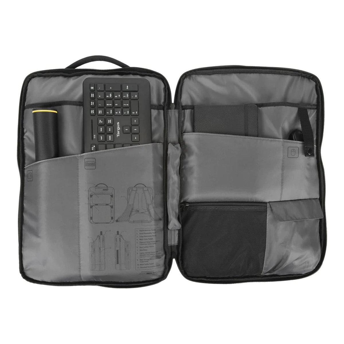 Targus AntiMicrobial 2Office 15" - 17.3" Backpack