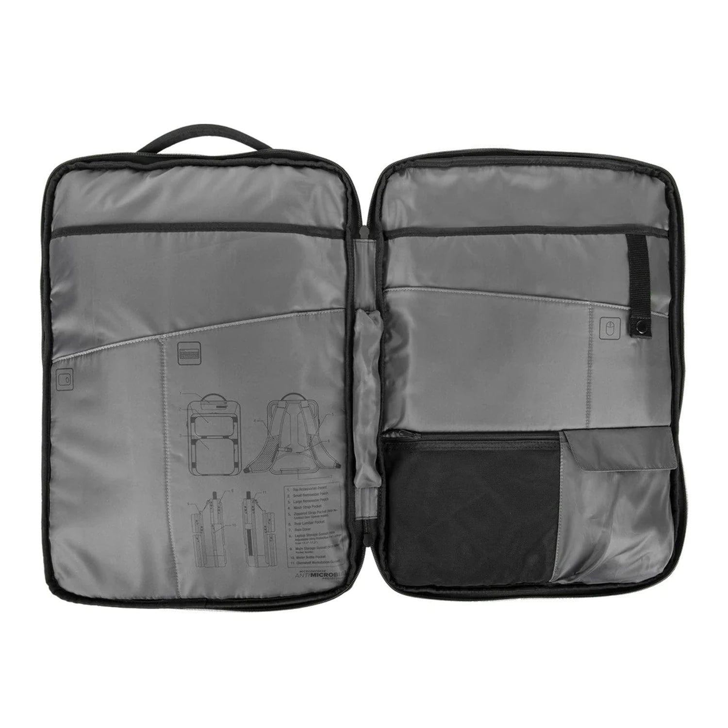 Targus AntiMicrobial 2Office 15" - 17.3" Backpack