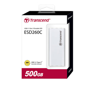 Transcend ESD260C Ultra Lightweight Portable SSD with USB 3.1 Gen 2 Interface & Type-C Port
