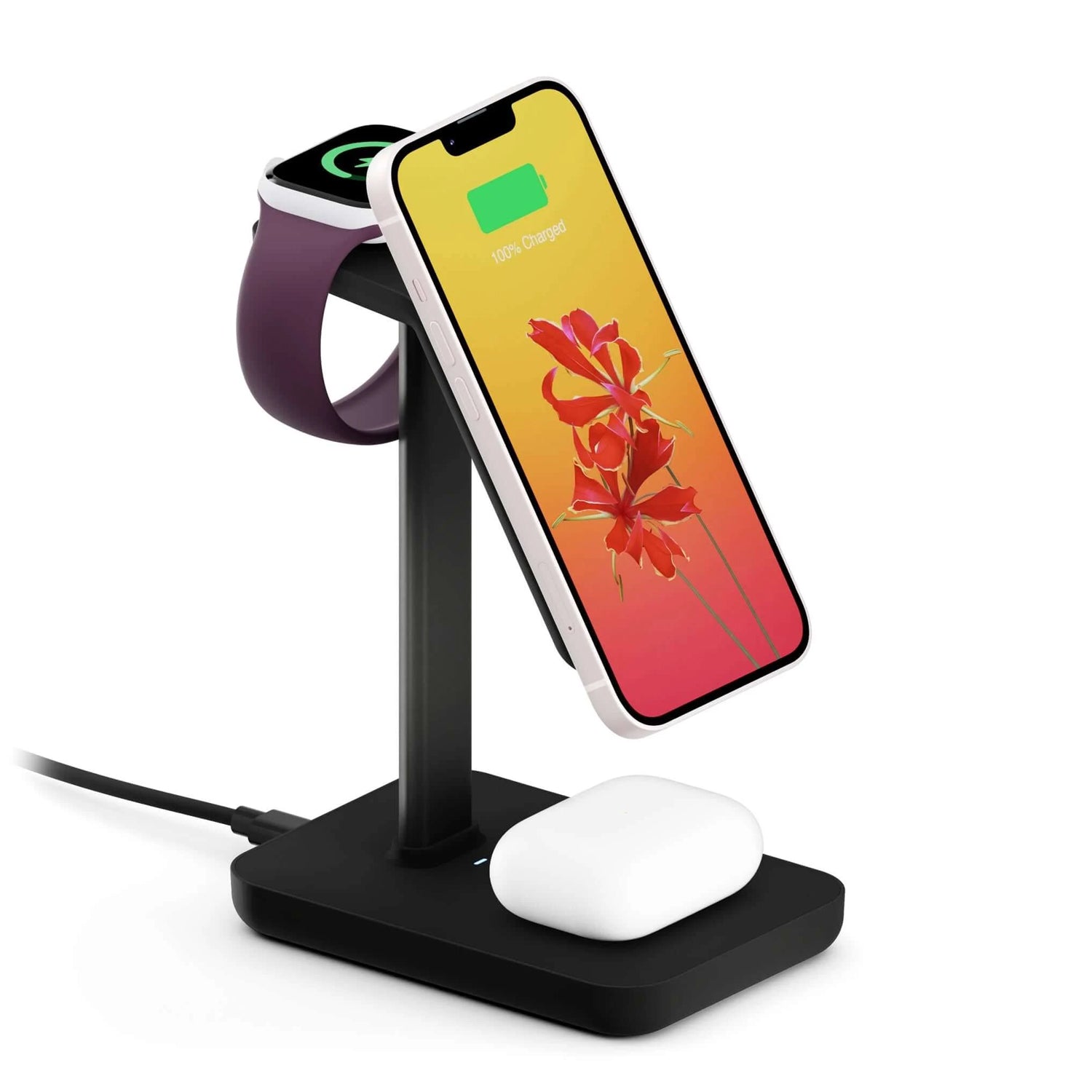 Twelve South HiRise 3 3-in-1 Wireless Charging Stand for MagSafe iPhones, AirPods & Apple Watches