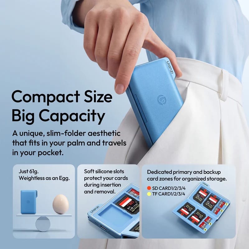 Ulanzi DC01 2in1 Portable Memory Card Case Reader