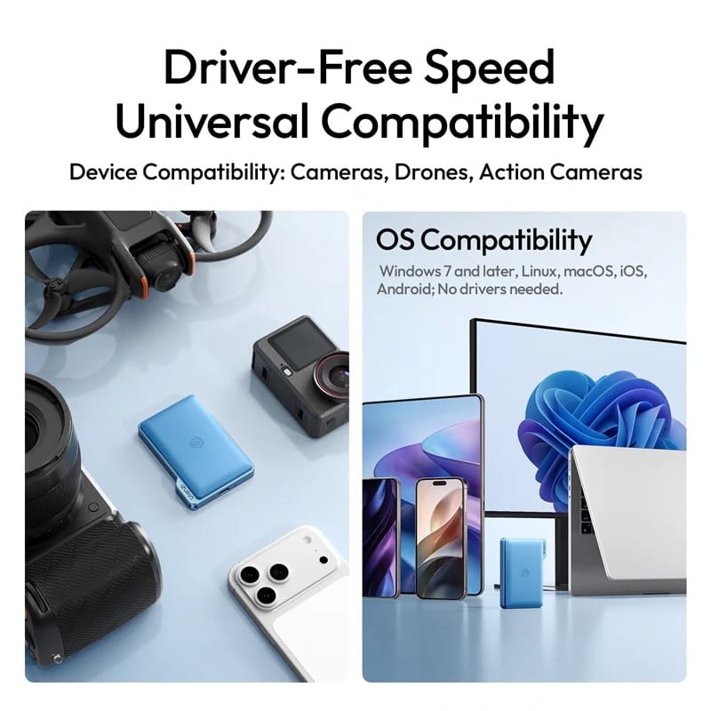 Ulanzi DC01 2in1 Portable Memory Card Case Reader