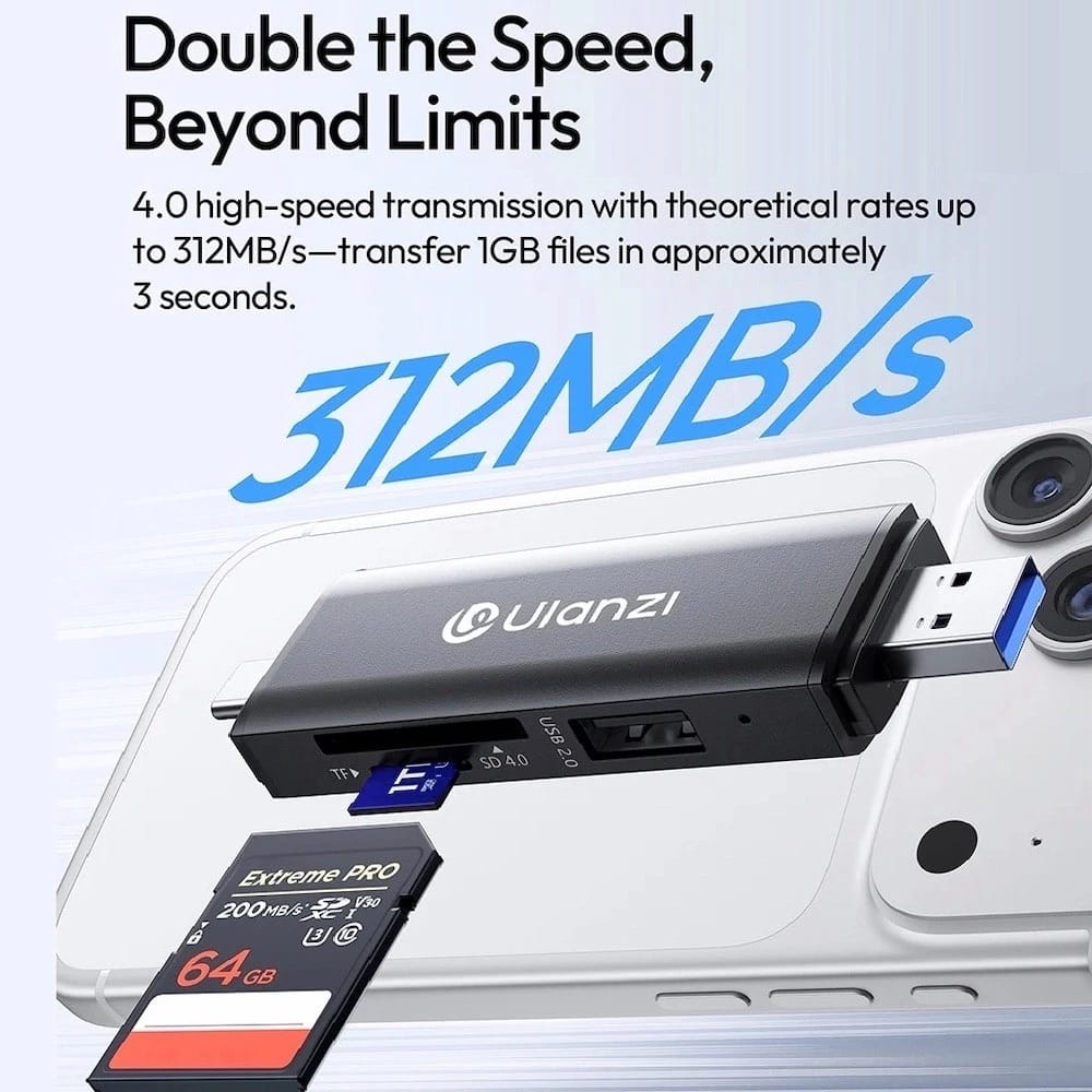 Ulanzi CR3 3in1 Memory Card Reader
