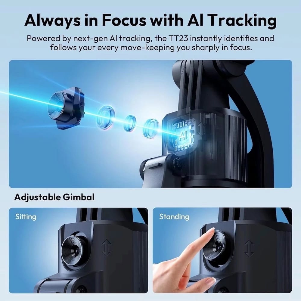 Ulanzi TT23 Auto Tracking Selfie Stick Tripod