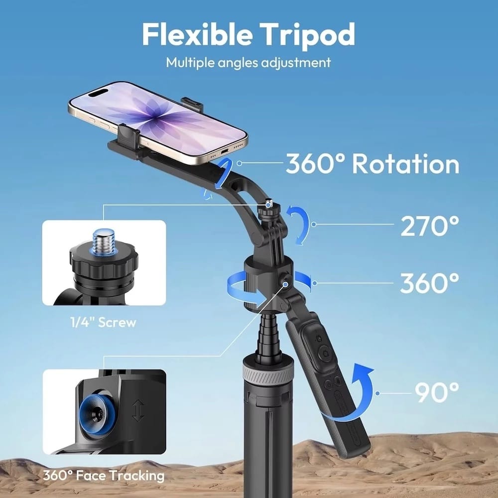 Ulanzi TT23 Auto Tracking Selfie Stick Tripod