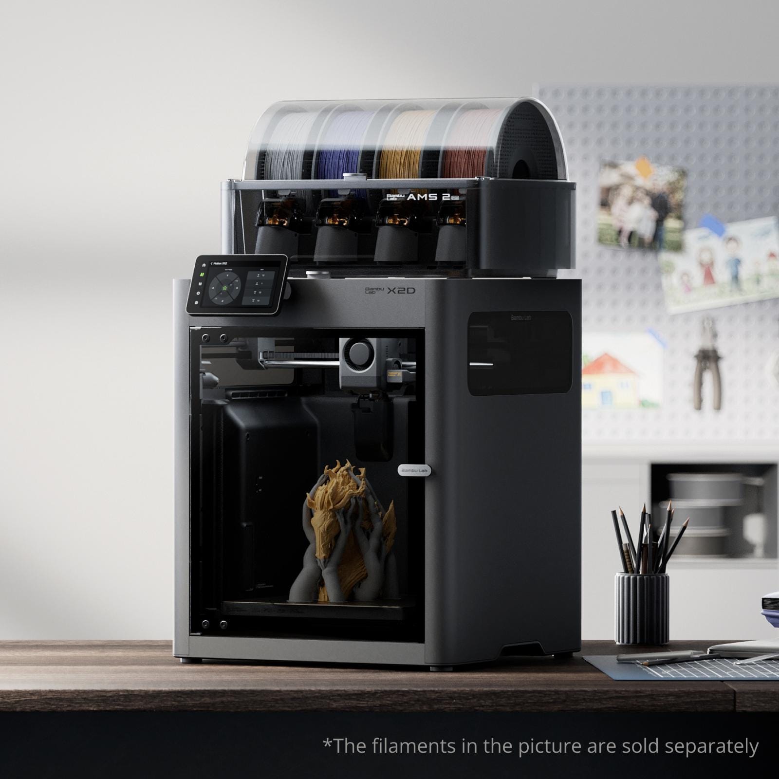 Bambu Lab X2D 3D Printer with AMS 2 Pro