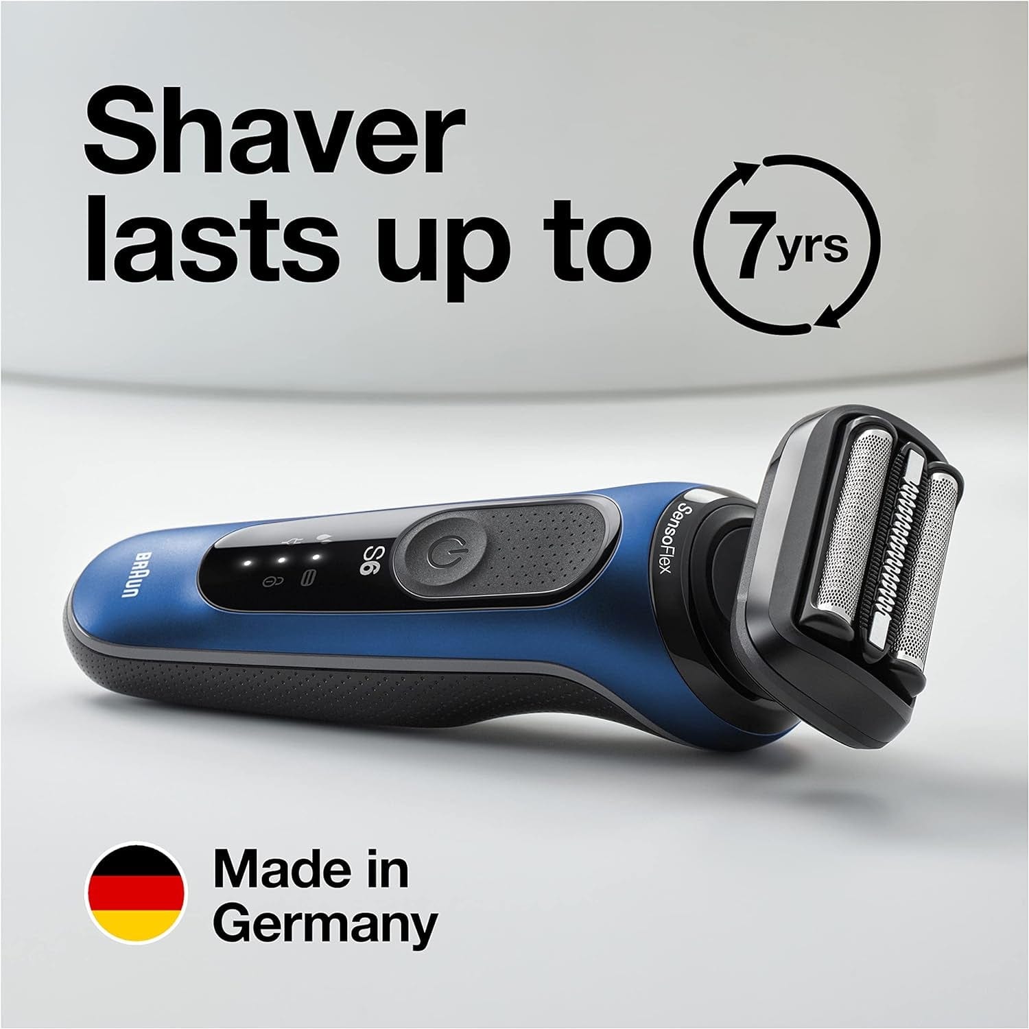 Braun Series 6 61-B1500s Wet & Dry Shaver with Travel Case & Beard Trimmer Attachment