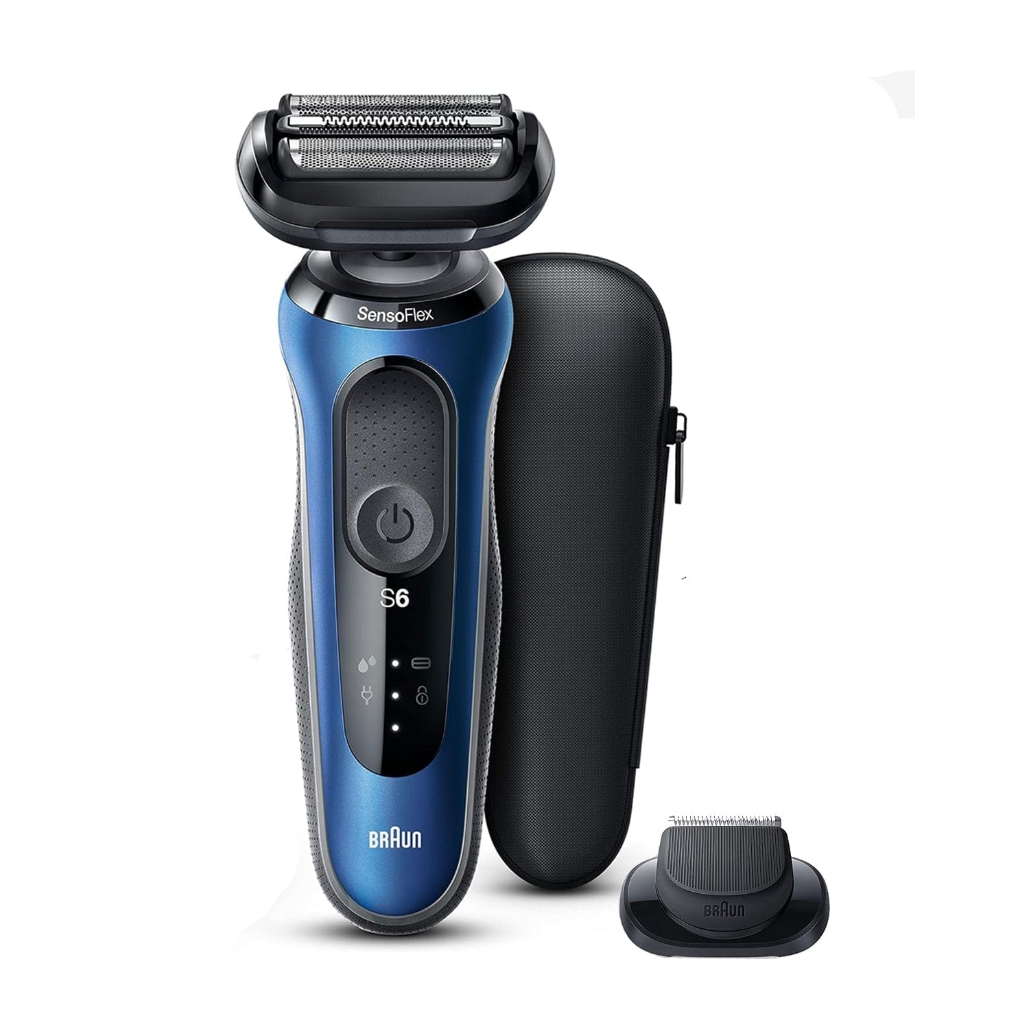 Braun Series 6 61-B1500s Wet & Dry Shaver with Travel Case & Beard Trimmer Attachment