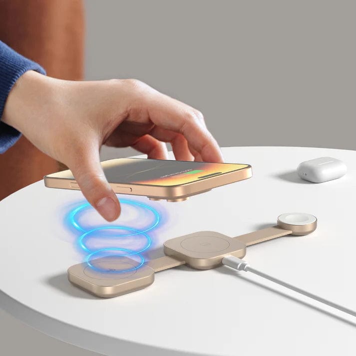 Mazer MagTrifold 03 Qi2 3in1 Foldable Wireless Travel Charger