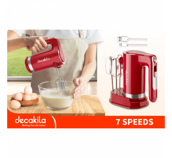 Decakila KMMX006R Cordless Hand Mixer