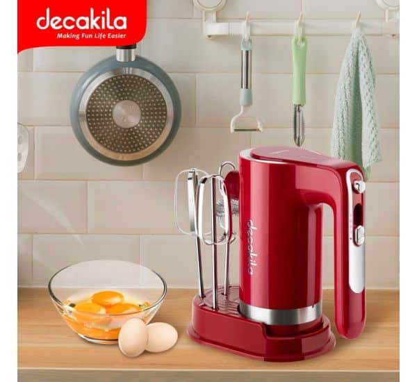 Decakila KMMX006R Cordless Hand Mixer