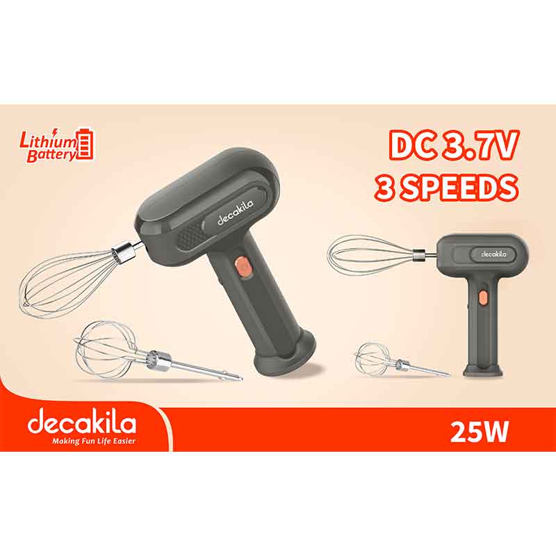 Decakila KMMX018G Cordless Hand Mixer