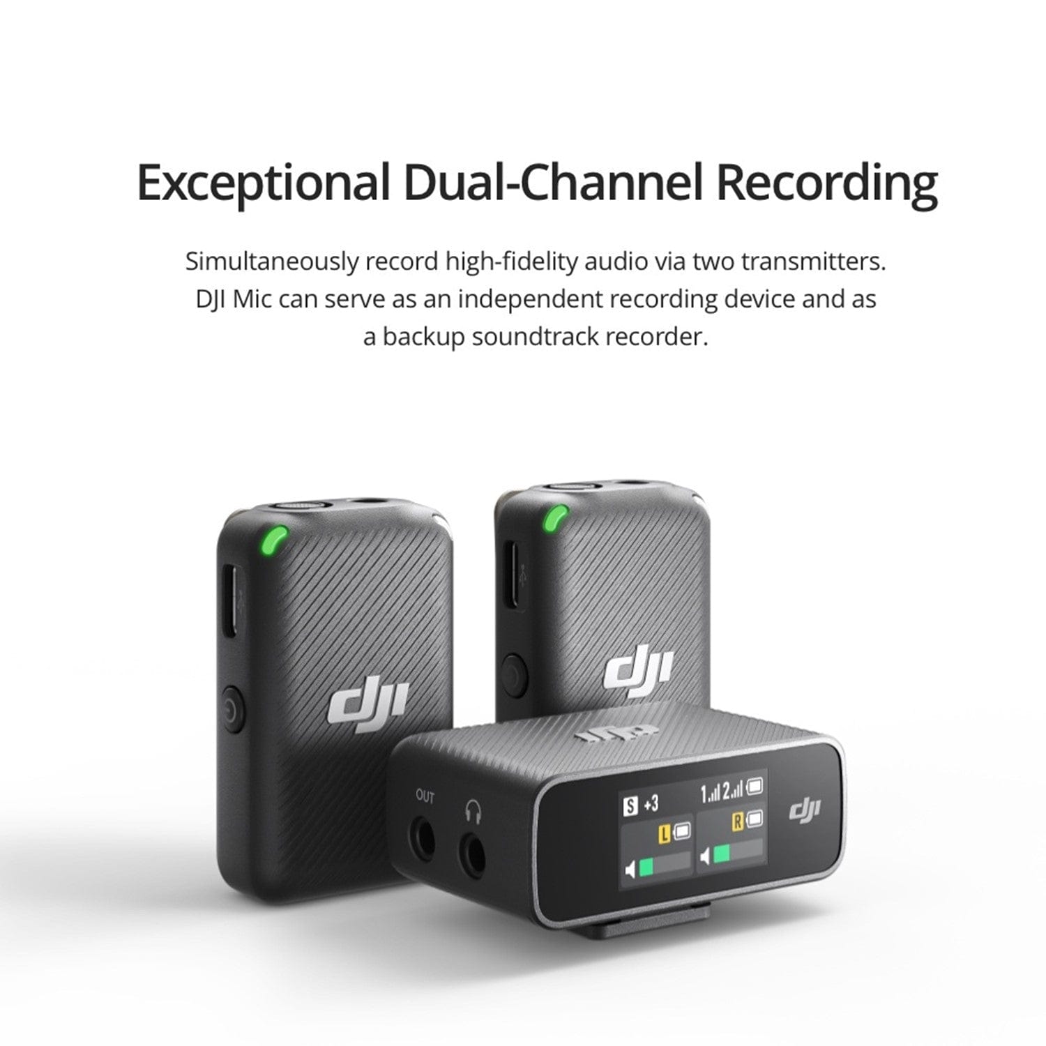 DJI Mic Transmitter, Digital Wireless Microphone Recorder