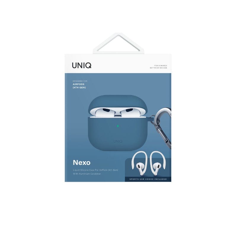 UNIQ Nexo Airpods 4 Gen Silicone Case With Sports Ear Hooks