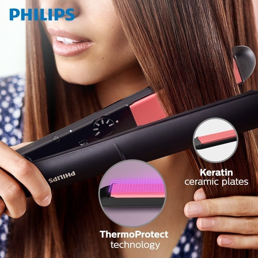 Philips BHS376/00 StraightCare Essential ThermoProtect  Hair Straightener