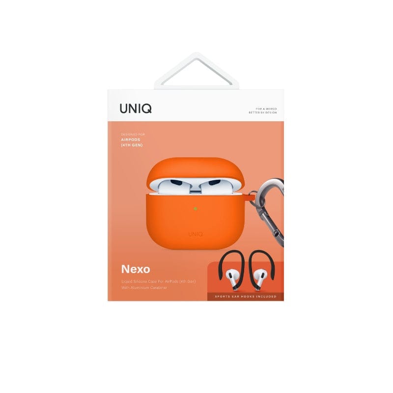 UNIQ Nexo Airpods 4 Gen Silicone Case With Sports Ear Hooks