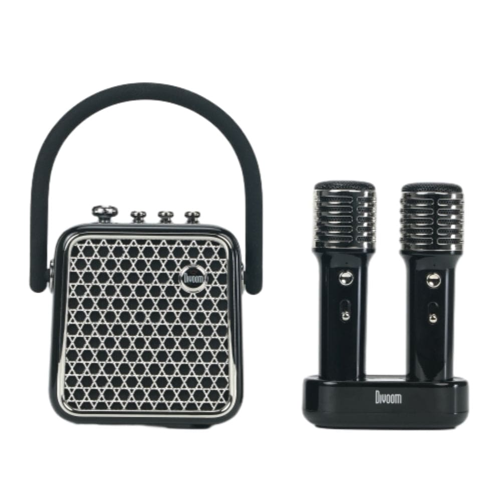 Divoom SongBird-SE Portable Karaoke Bluetooth Speaker with Dual Wireless Microphone