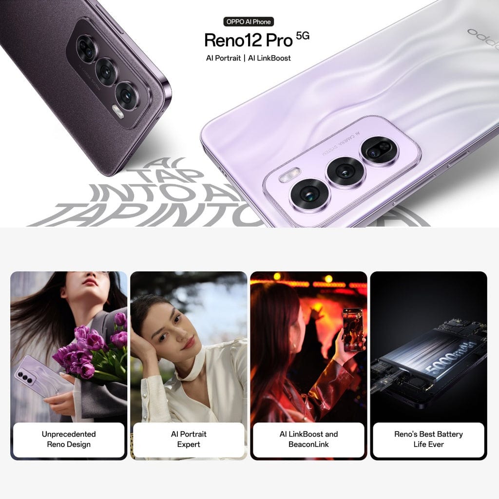 OPPO Reno12 Pro 5G Smartphone, 512GB