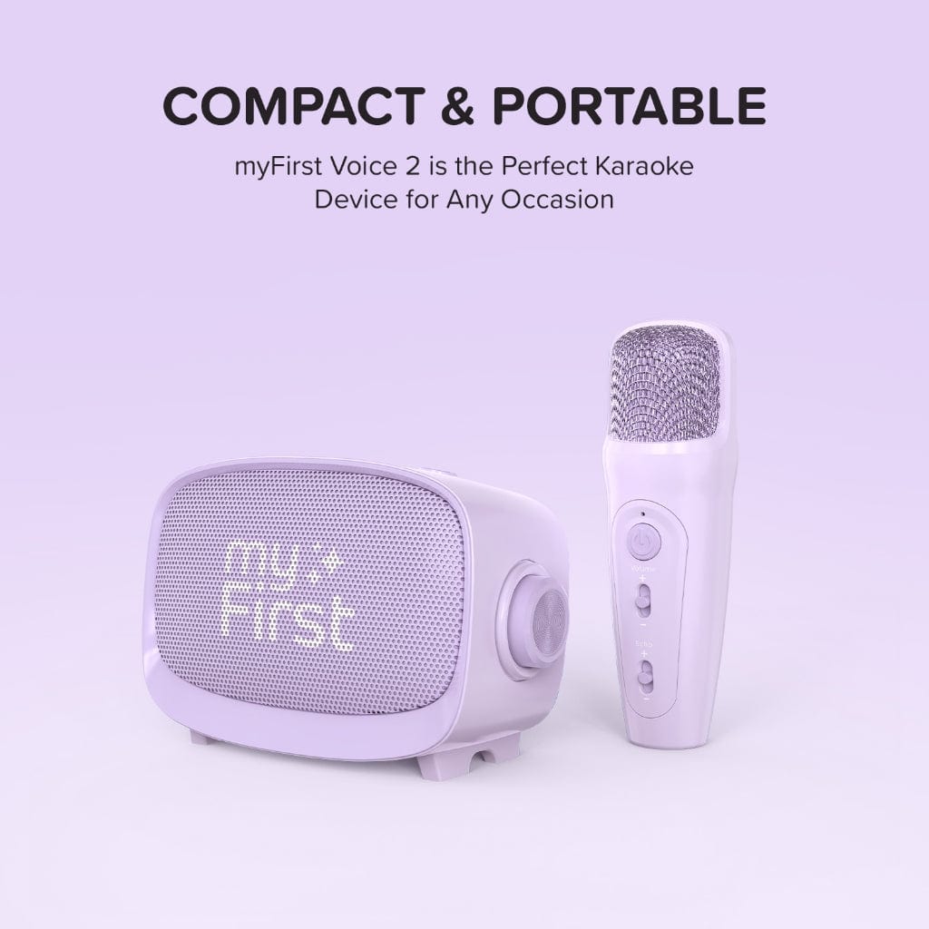 MyFirst Voice 2 - Portable Interactive Microphone & Wireless Speaker with Dynamic Voice Modes