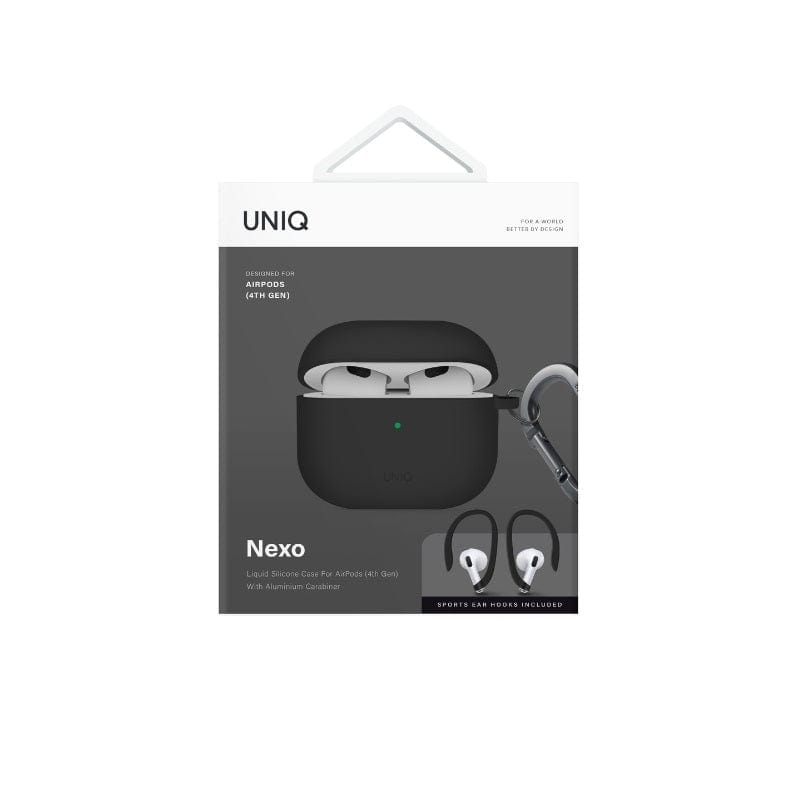 UNIQ Nexo Airpods 4 Gen Silicone Case With Sports Ear Hooks