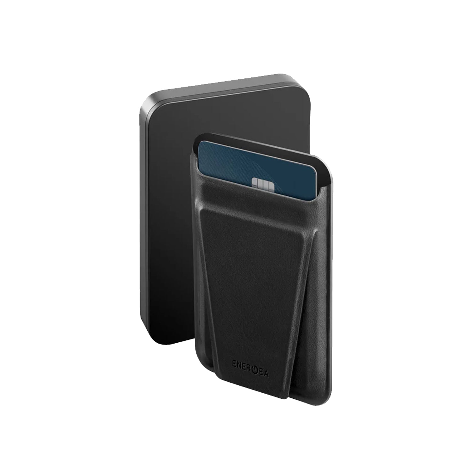 Energea MagWallet MagSafe Card Holder with Built-In Stand & Up to 15W Wireless Charging