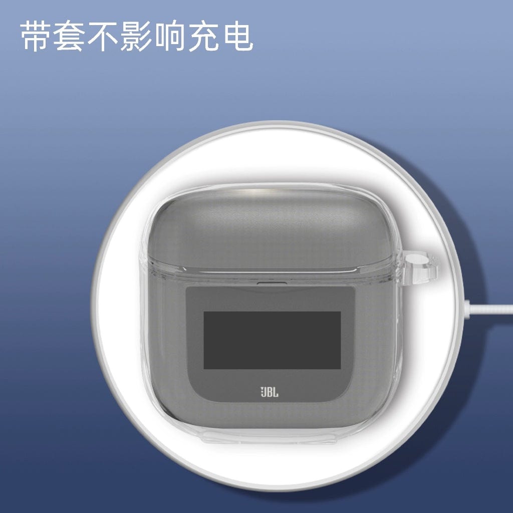 JBL Tour Pro 2 Wireless Earbuds Case, Transparent Clear Cover