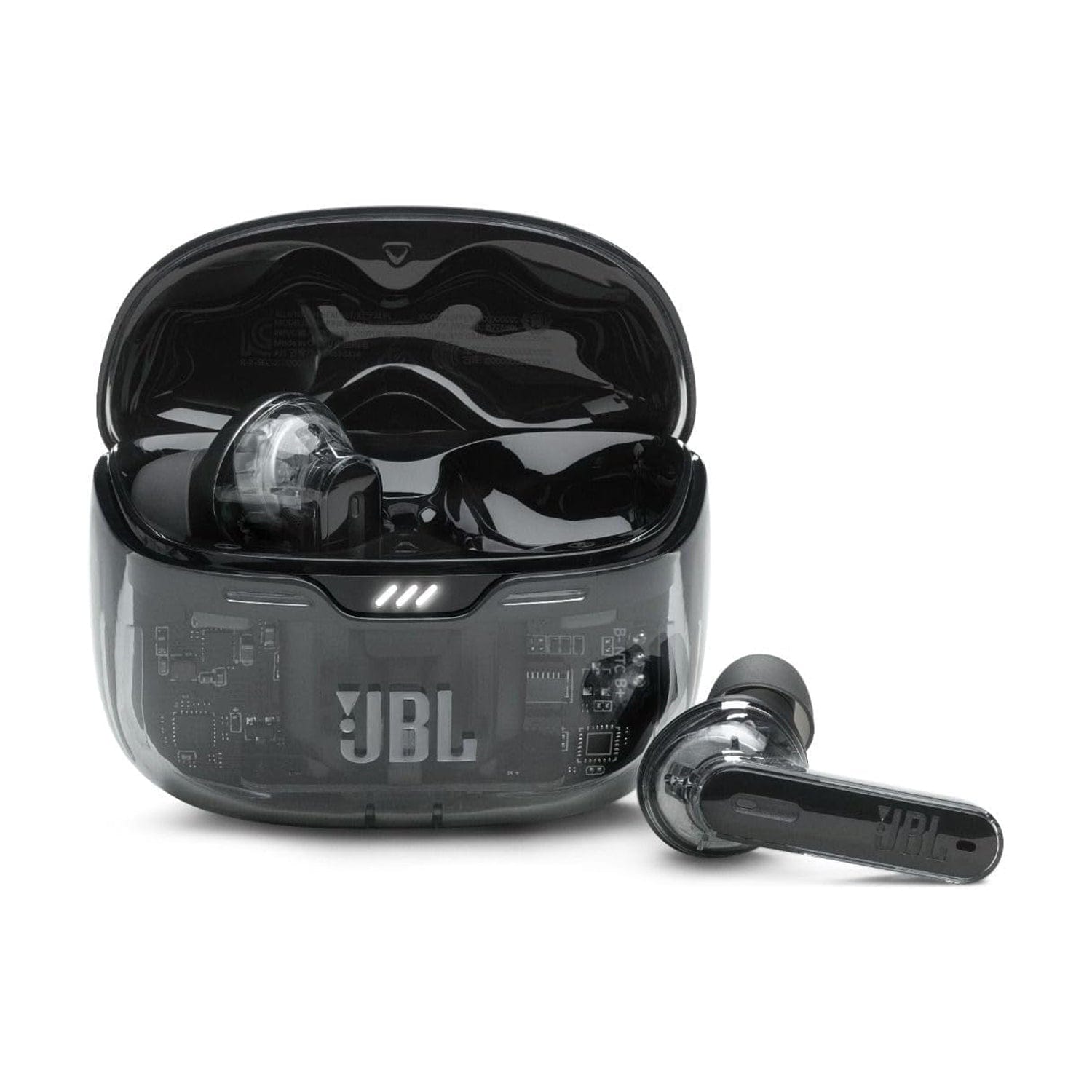 JBL Tune Beam True Wireless Noise Cancelling Earbuds Ghost Black