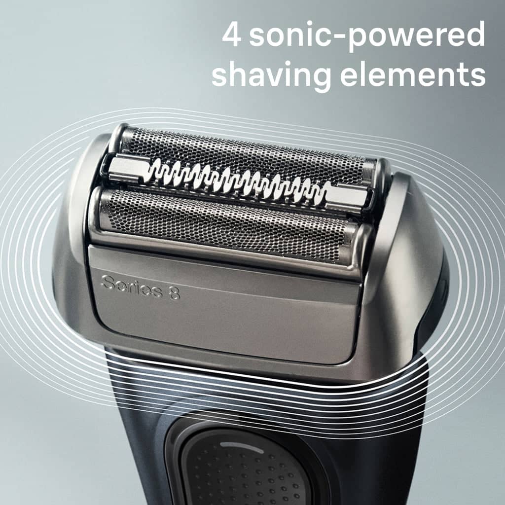 Braun Series 8 8513s Electric Shaver with Charging Stand & Travel Case