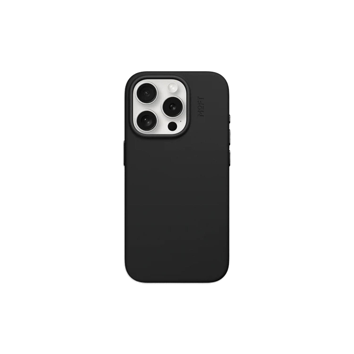 MOFT MOVAS Vegan Leather Snap-On Phone Case for iPhone 15 Series - MagSafe Compatible iPhone 15 Pro / Jet Black