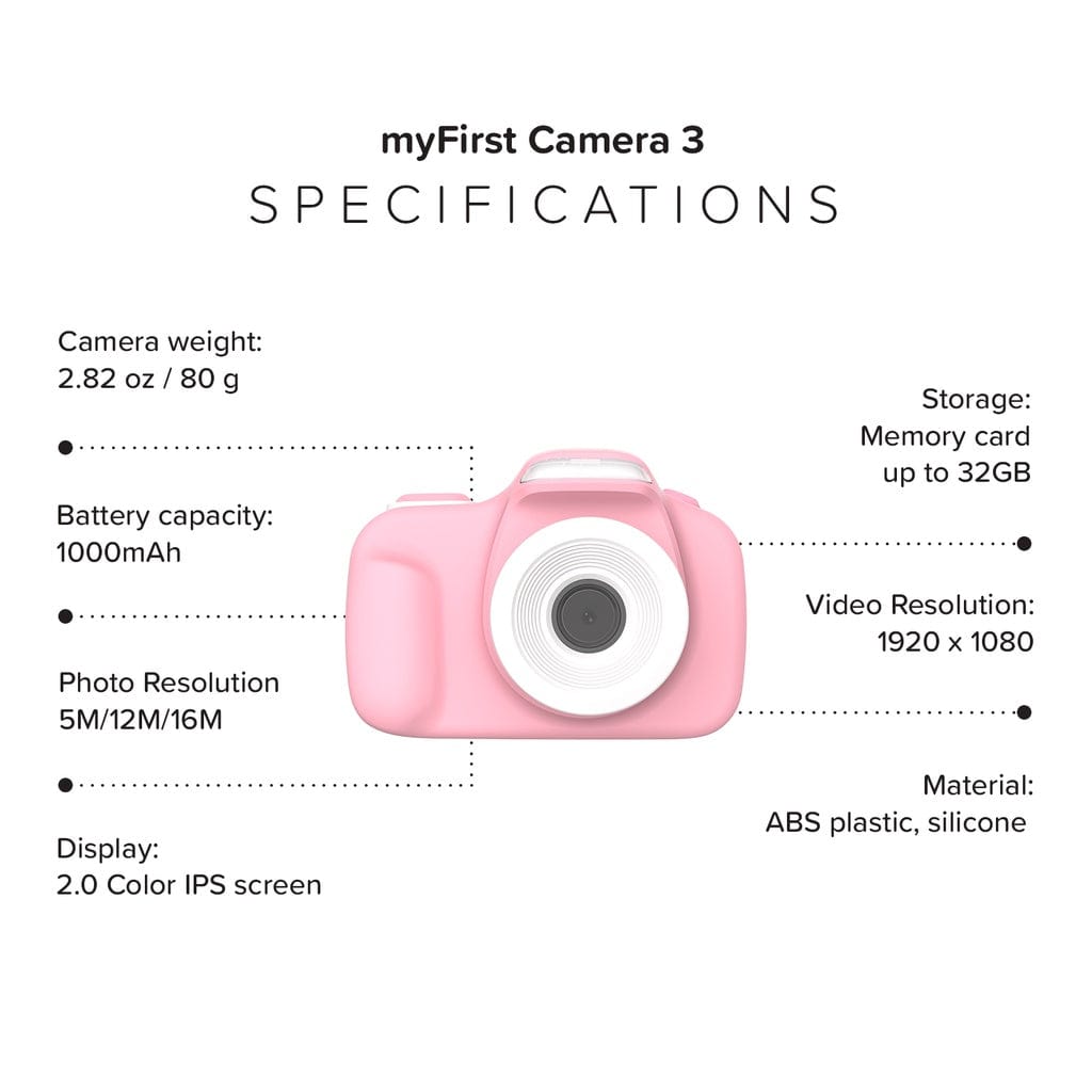 myFirst Camera 3 Selfie Lens Camera for Kids