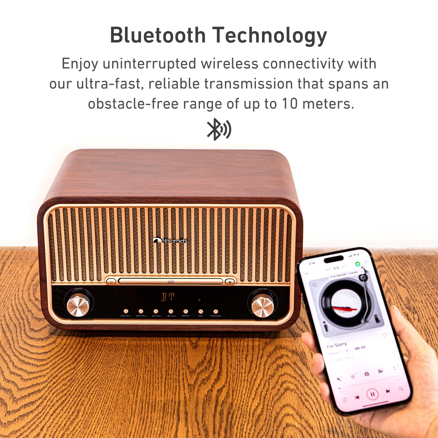 Nakamichi Heritage 820 FM Radio Bluetooth Speaker