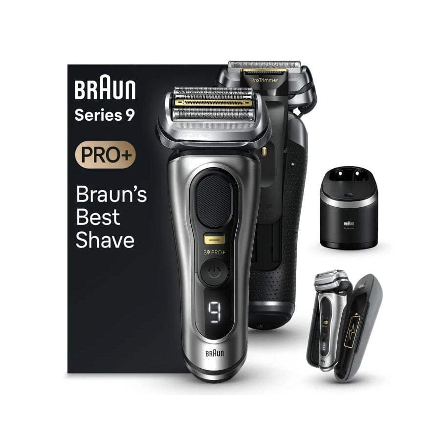 Braun Series 9 Pro+ 9577cc Wet & Dry Shaver with 6-in-1 SmartCare Center and PowerCase, Silver