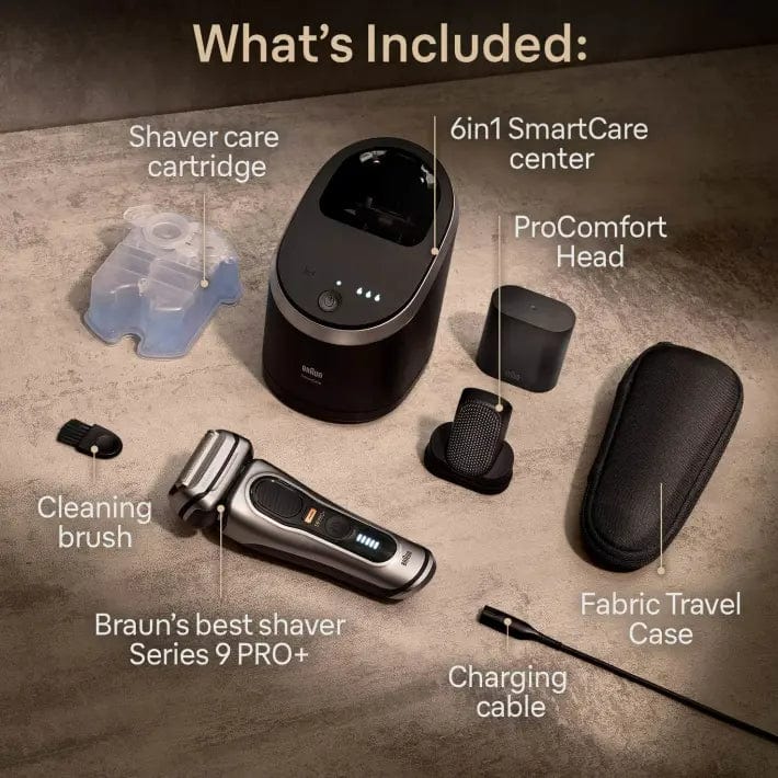 Braun S99597CC Series 9 Pro+ Shaver With 6-in-1 SmartCare Center & ProComfort Head