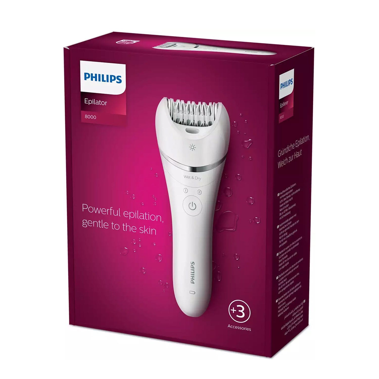 Philips BRE700/00 Series 8000 Wet & Dry Epilator