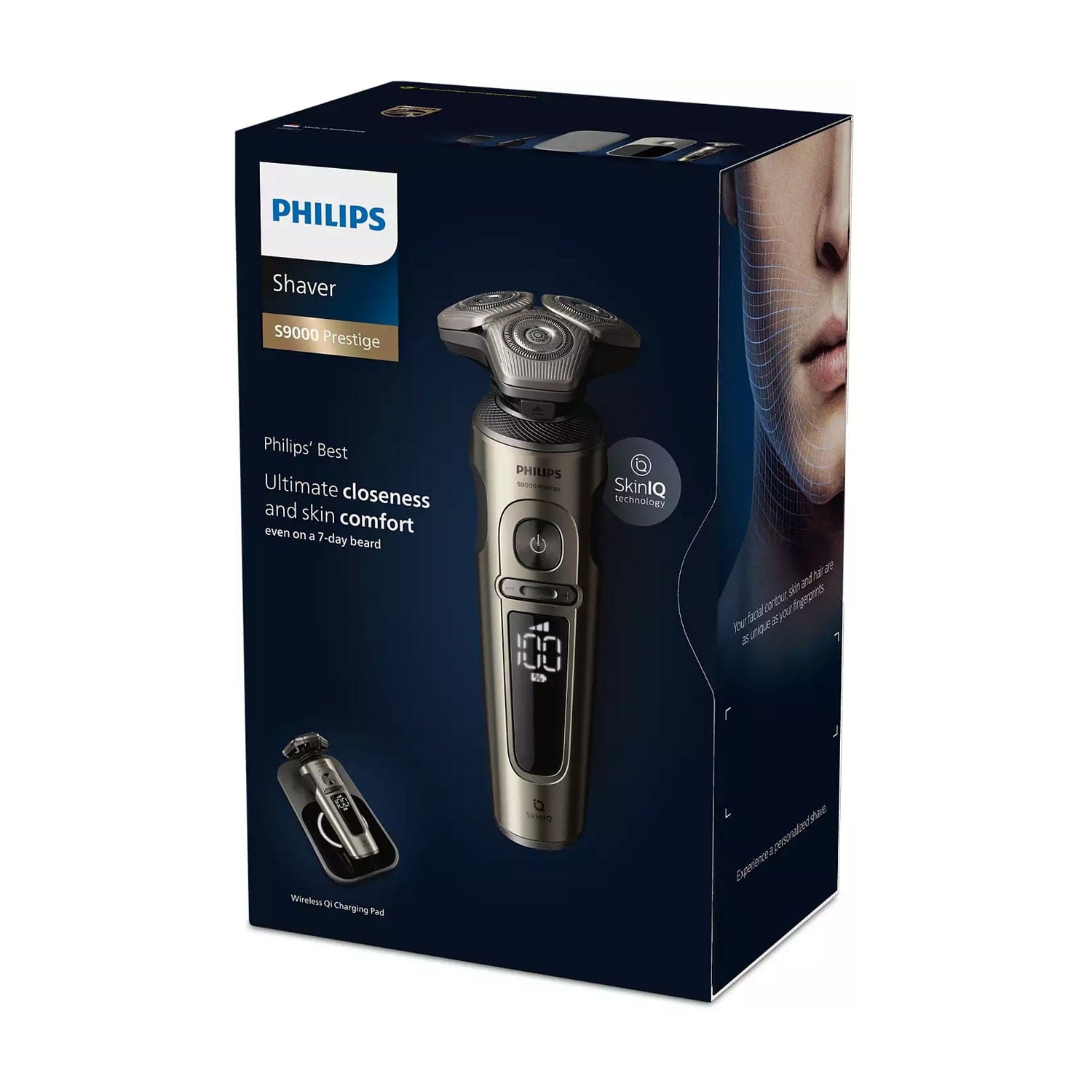 Philips SP9873/15 S9000 Prestige Wet & Dry Electric Shave with SkinIQ