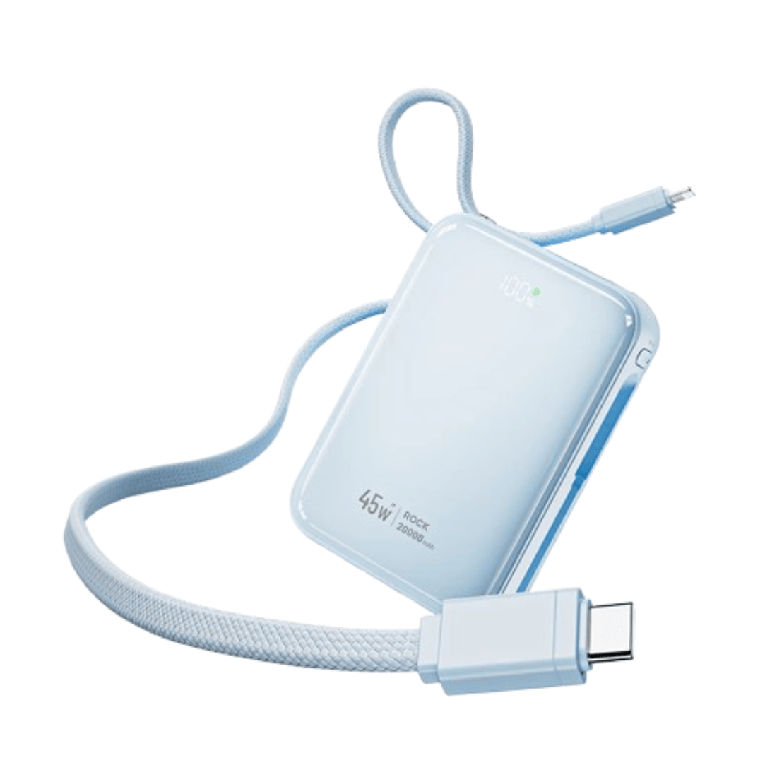 ROCK Interstellar Series C03/C04 45W Power Bank with Built-in Cable [CCC-Certified]