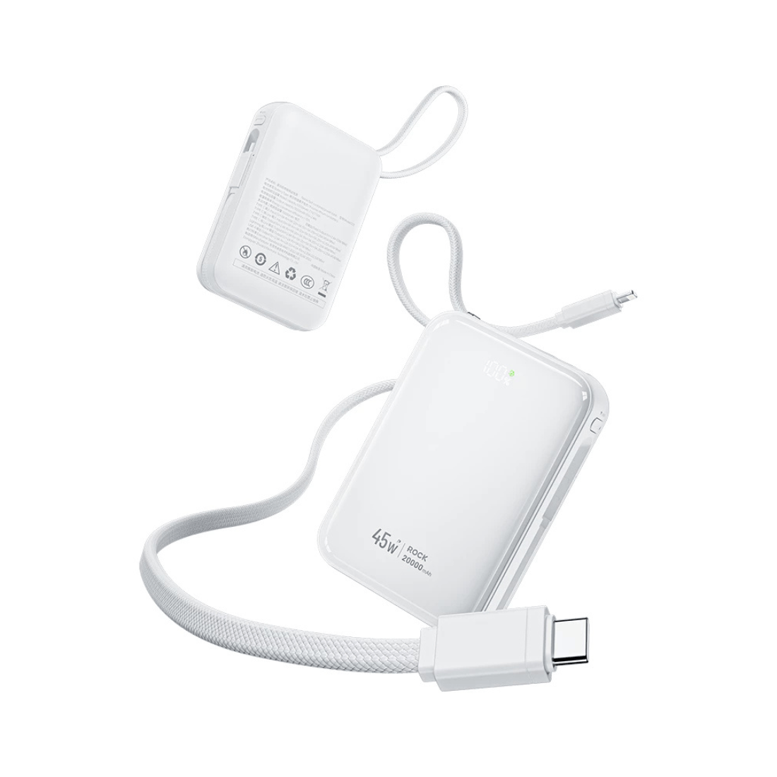 ROCK Interstellar Series C03/C04 45W Power Bank with Built-in Cable [CCC-Certified]
