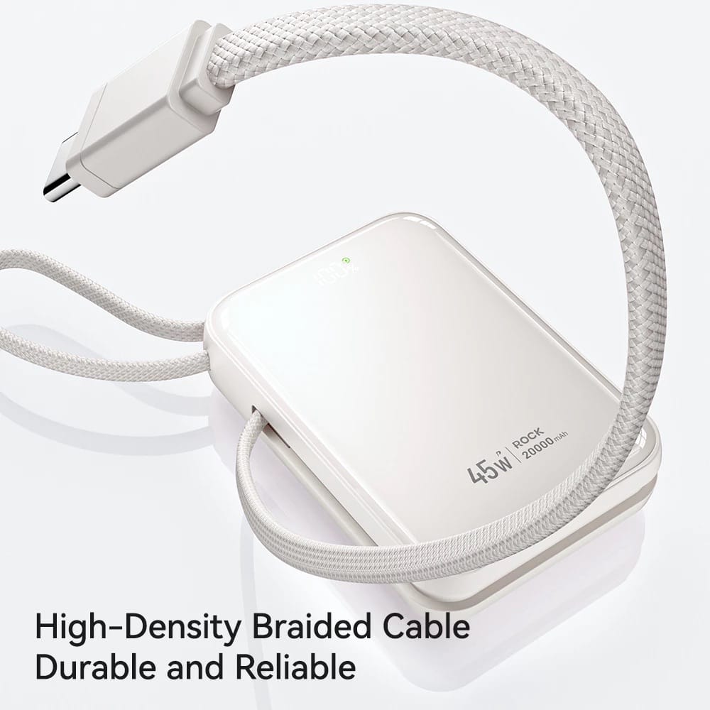 ROCK Interstellar Series C03/C04 45W Power Bank with Built-in Cable [CCC-Certified]
