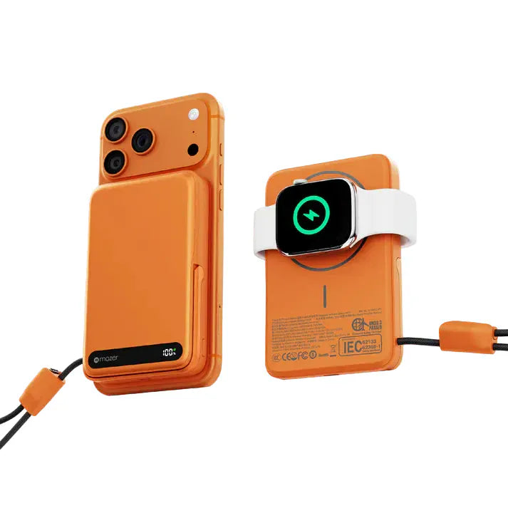 Mazer MagLink19 10,000mAh 15W PD27W Magnetic Wireless Charging Power Bank With Built-in USB-C Cable (CCC Certified)