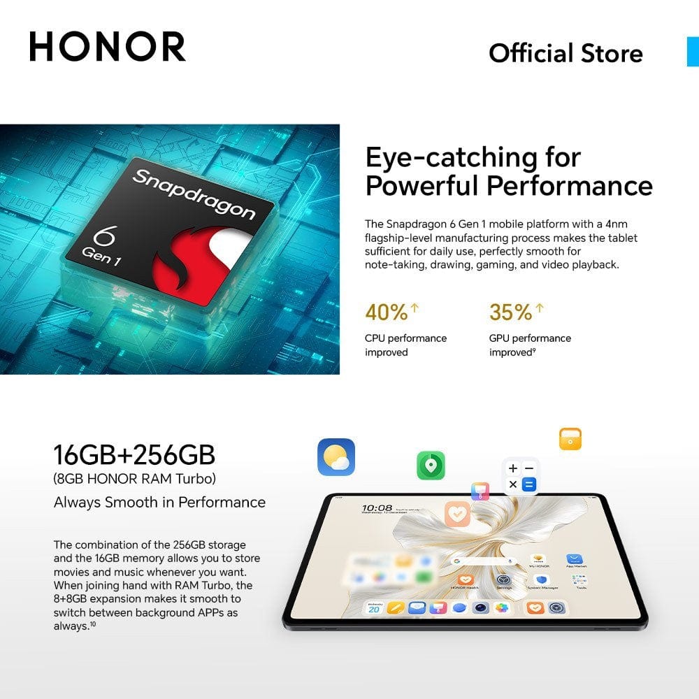 Honor Pad 9 12" | 8GB | 256GB | Wifi