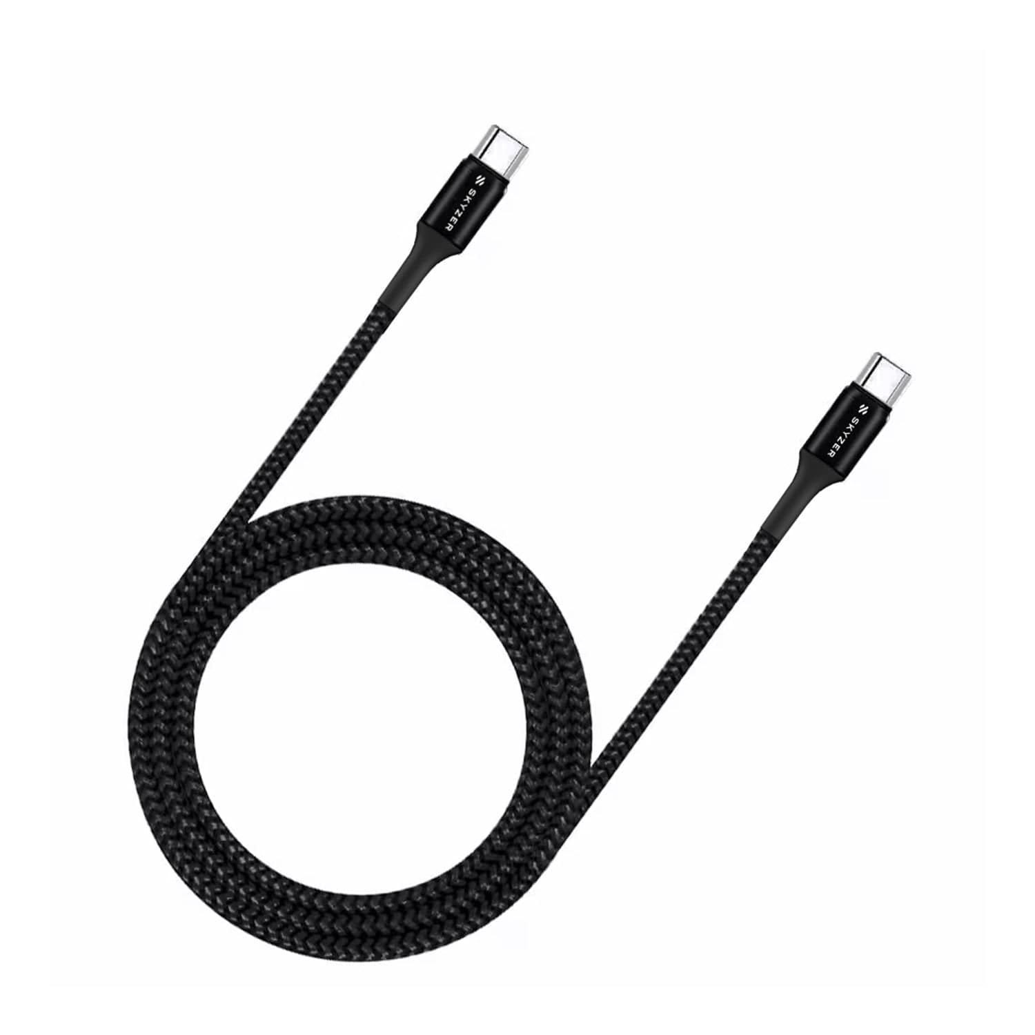 Skyzer 100W Premium USB-C to USB-C Braided Nylon Cable