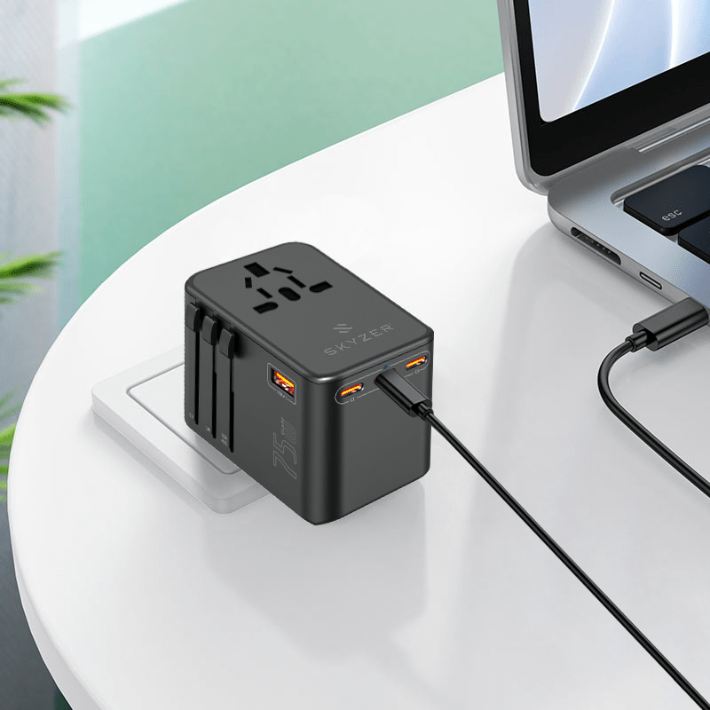 Skyzer SpeedMax 75W Fast Charging Travel Adapter