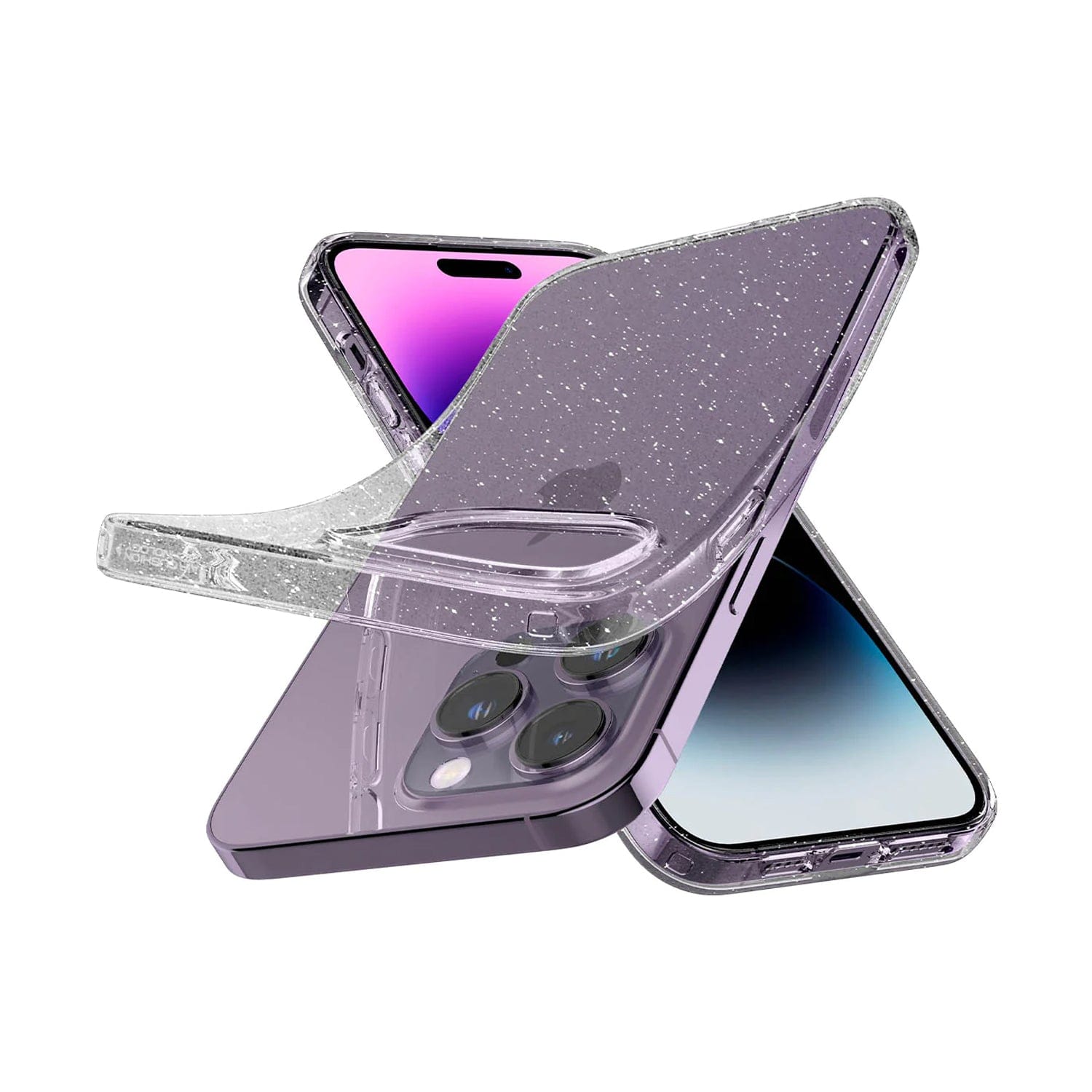 Spigen Liquid Crystal Glitter Case for iPhone 14 Series iPhone 14 Pro Max / Crystal Quartz