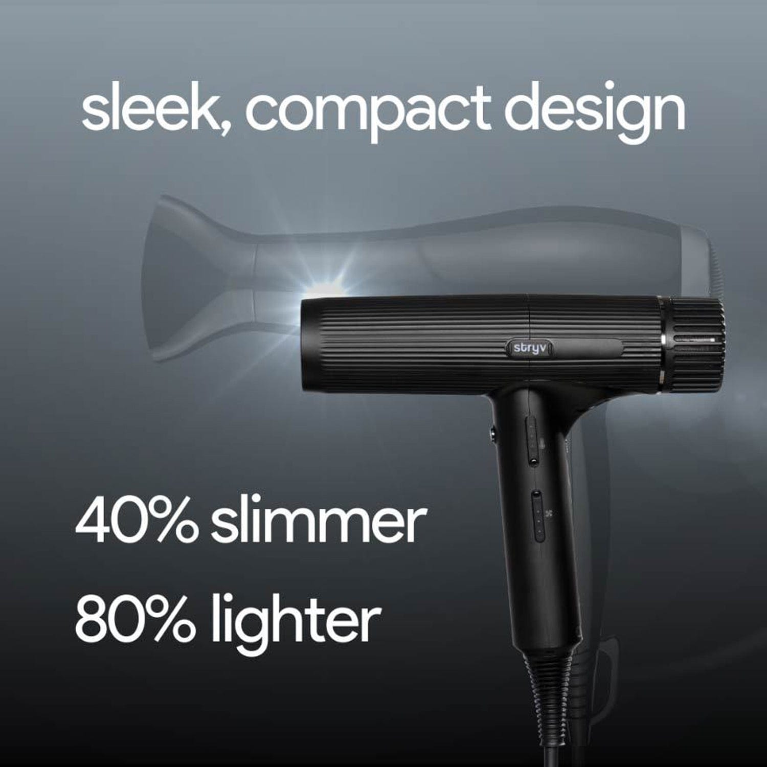 Stryv Professional Salon Grade Bladeless Hair Dryer Black